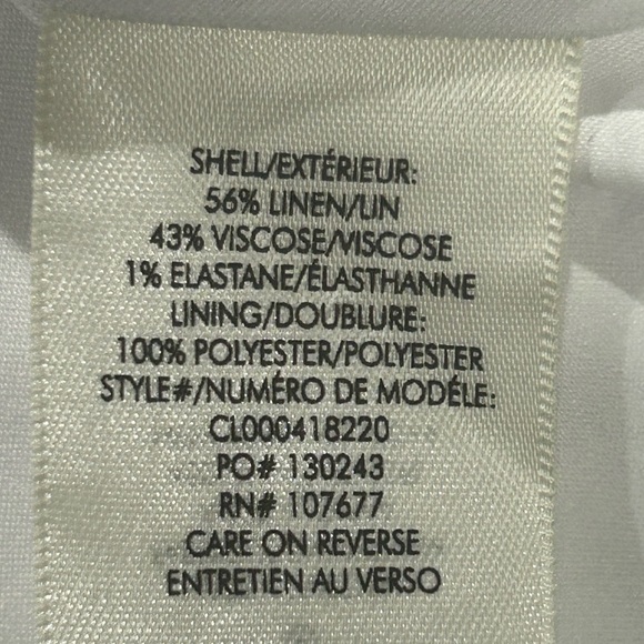 Alice + Olivia Macey Linen-Blend Blazer. Size 12. Matching pants also available. - Picture 9 of 9